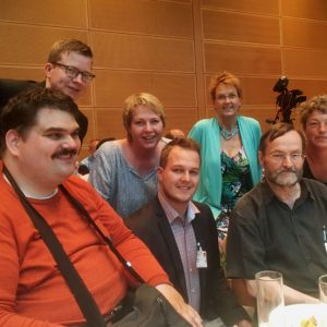 Die Delegation der SPD Weser-Ems mit dem Antragskommissionsmitglied Susanne Mittag (3.v.r.) auf dem Parteikonvent im Willy-Brandt-Haus!