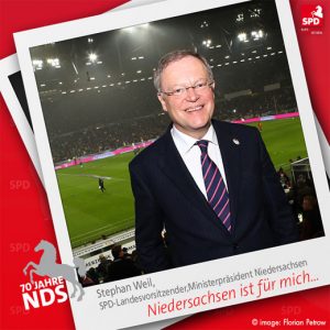 Stephan Weil für Niedersachsen