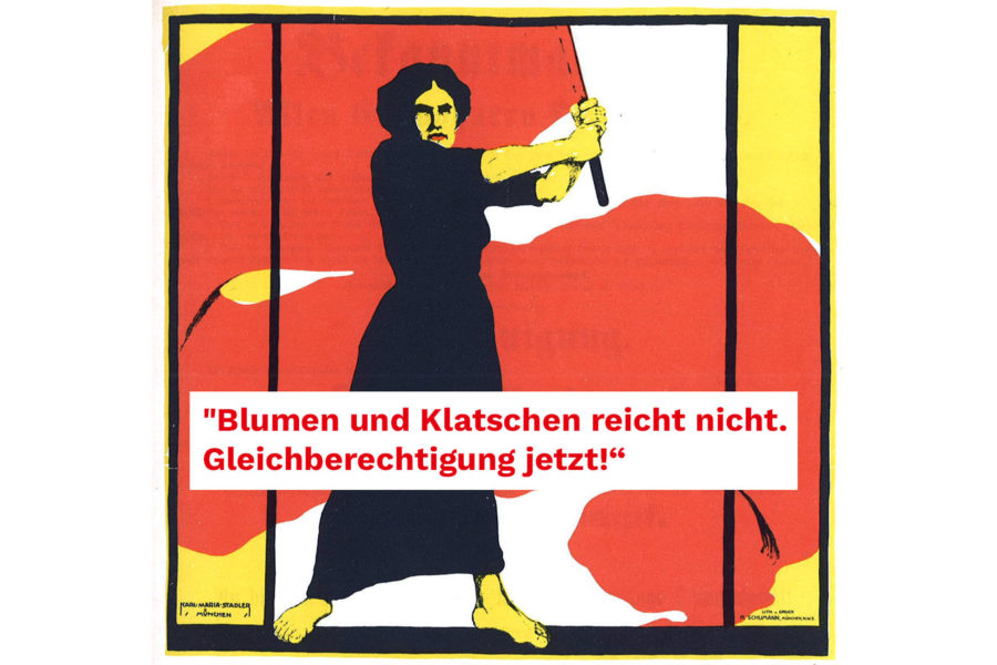 Hinterhrundbild zum Frauentag 1914