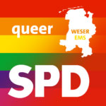 Logo SPDqueer Weser-Ems