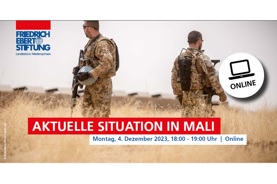 Zwei Soldaten in der Steppe.